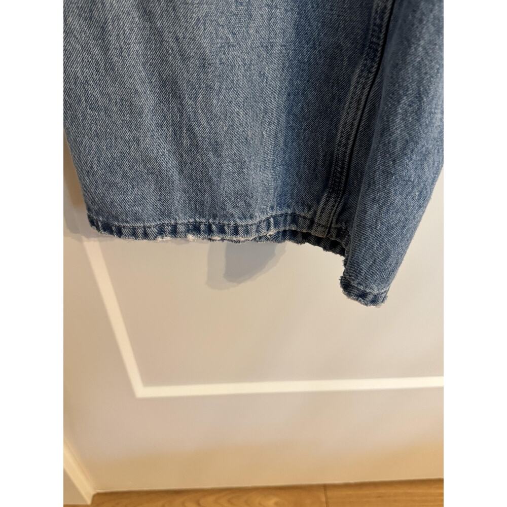 Hollister Jeans Sz 12R Blue Low Rise Baggy Wide Leg Denim Relaxed Fit Casual - Picture 7 of 7